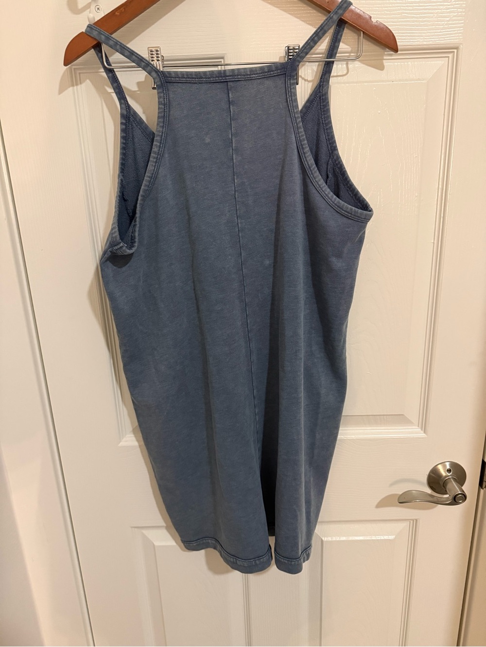 Sundry by Anthropologie Navy Cotton Blend Romper Women’s Medium Casual Summer - Picture 4 of 4